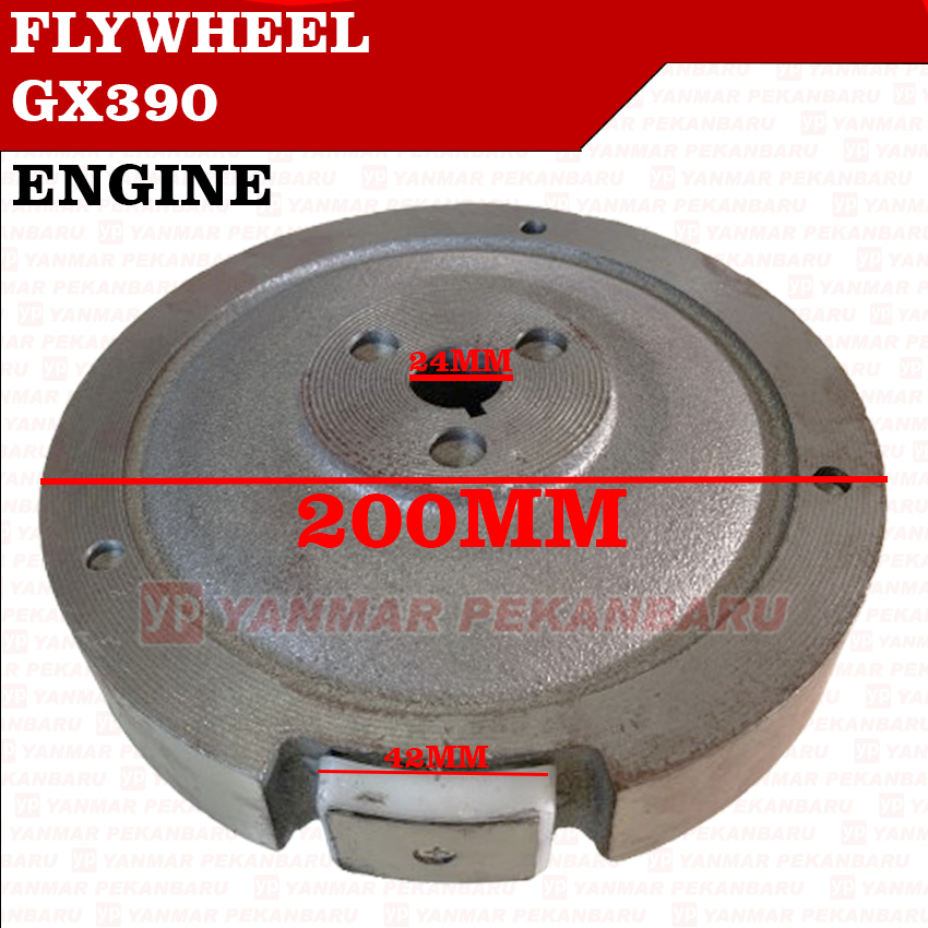 GX340 GX390 GX420 GX460 Flywheel Roda Gila Magnet Engine Mesin Penggerak 11HP 13HP