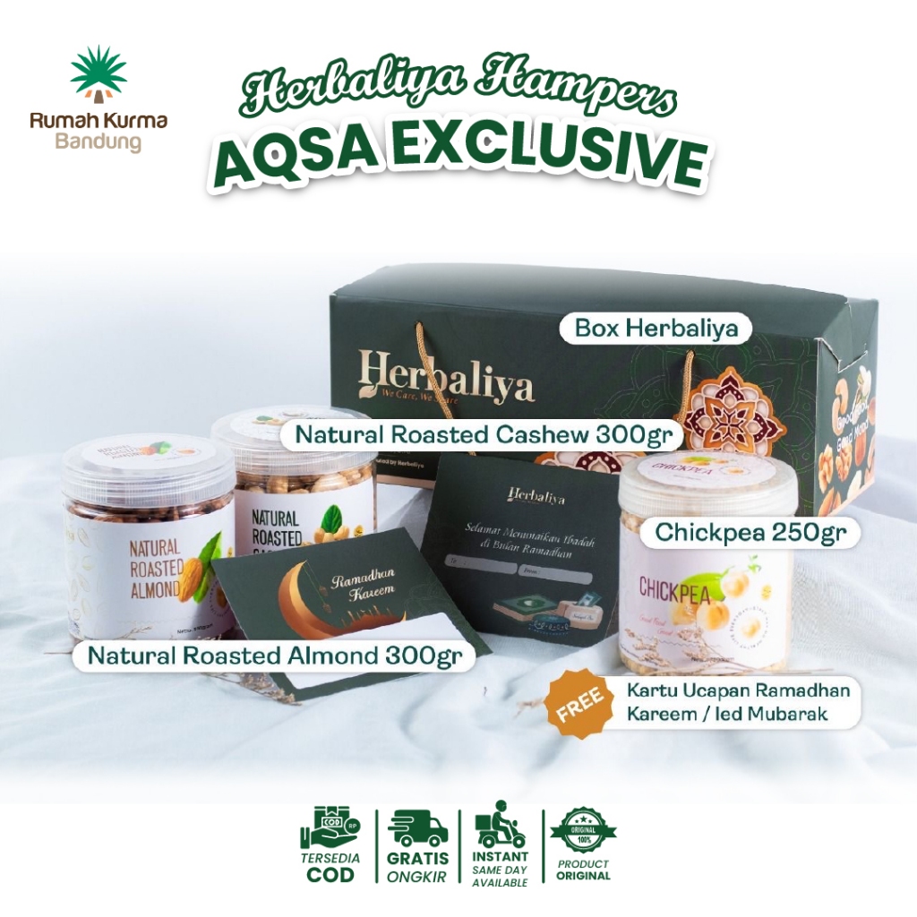 

Hampers Herbaliya AQSA Exclusive Free Kartu Ucapan Idul Fitri