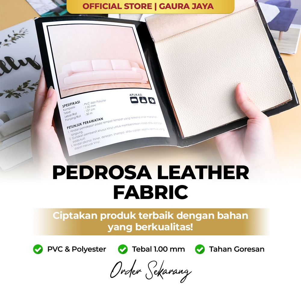 dfabricsstore - Kain Textile Pedrosa MJ Kain Kulit Sintetis Untuk Sofa Berkualitas