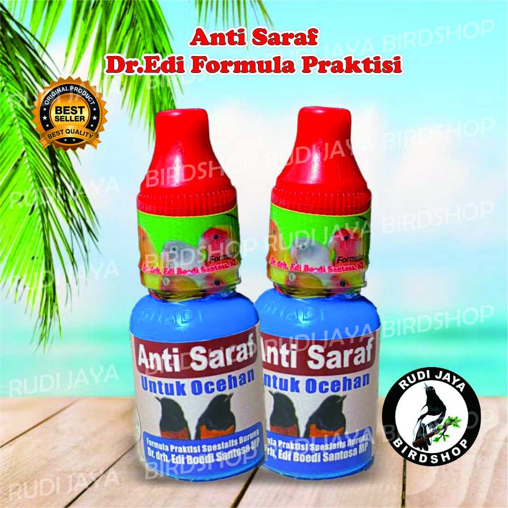 ANTI SARAF DR EDHI 1 PCS OBAT BURUNG KICAU MURAI KACER PLECI SAKIT SYARAF TETELO AYAN KEPALA PUTAR