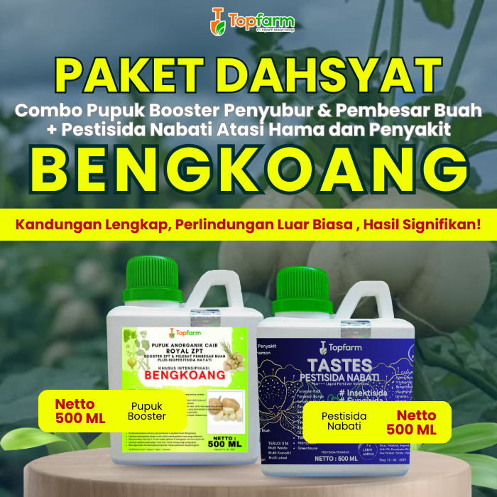 Pupuk Pestisida Topfarm / Pupuk Pembesar Umbi Bengkoang / Pupuk Bengkoang / Obat Semprot Tanaman Ben