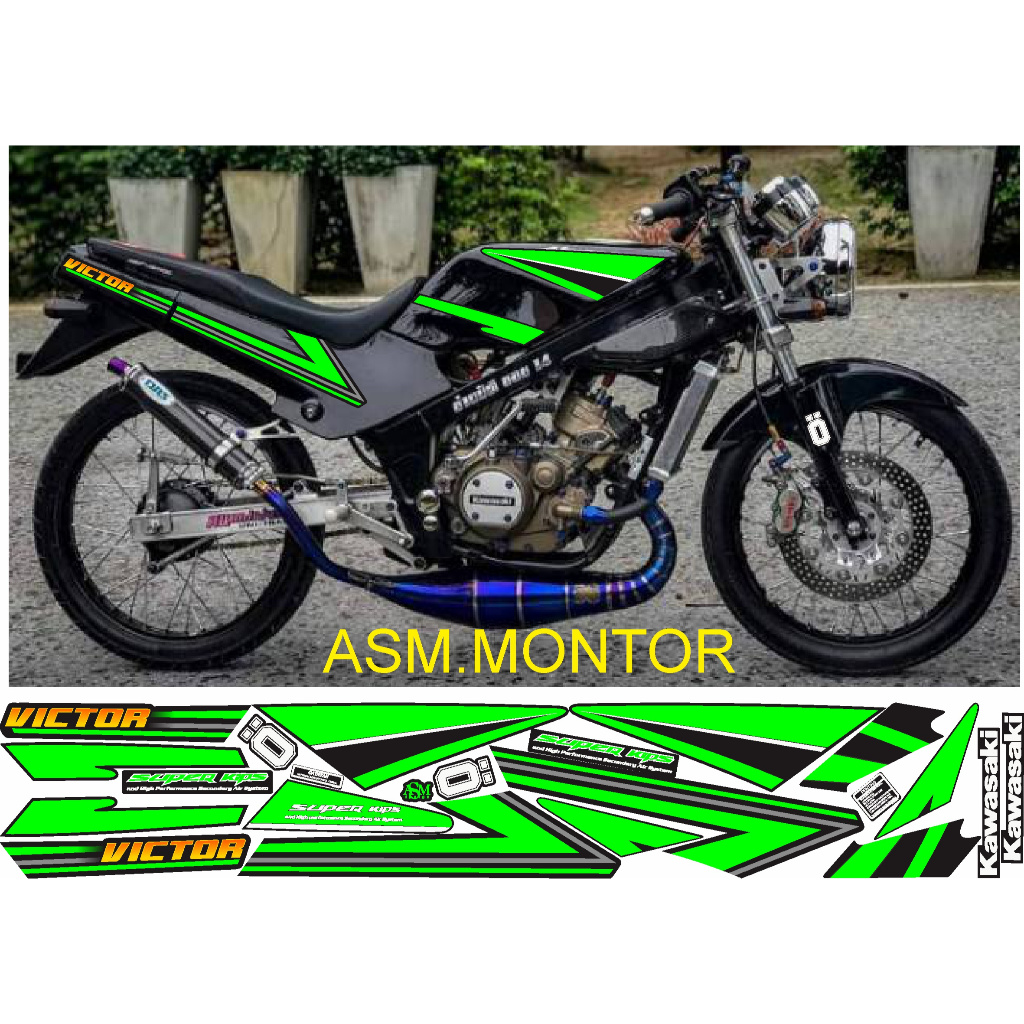 STRIPING STIKER NINJA SS R KOTAK CUSTOM VICTOR