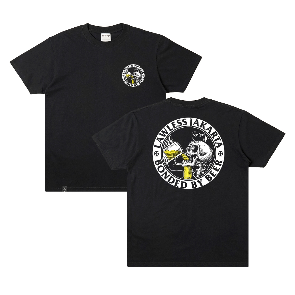 Lawless Jakarta - Bonded By Beer T-shirt - Black