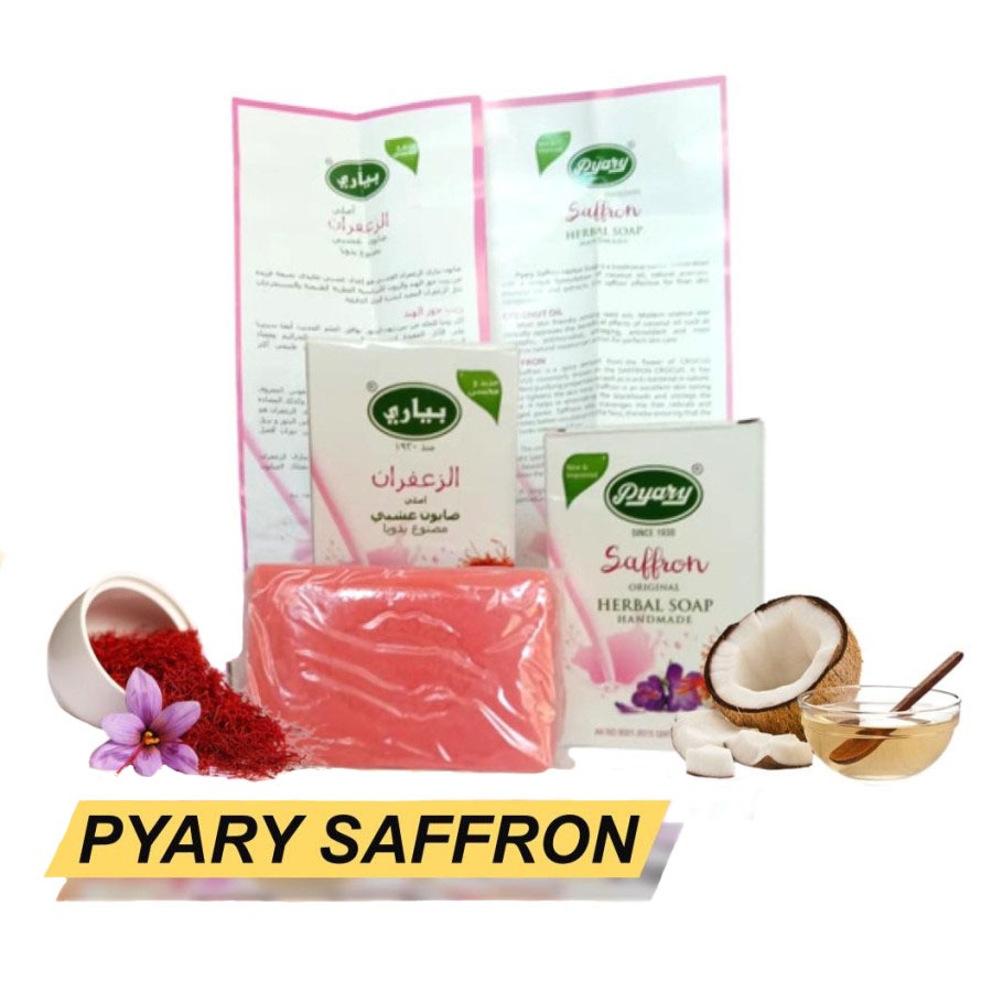 Sabun Pyary Saffron BPOM Original Sabun Hebal Bahan Alam 100% Asli