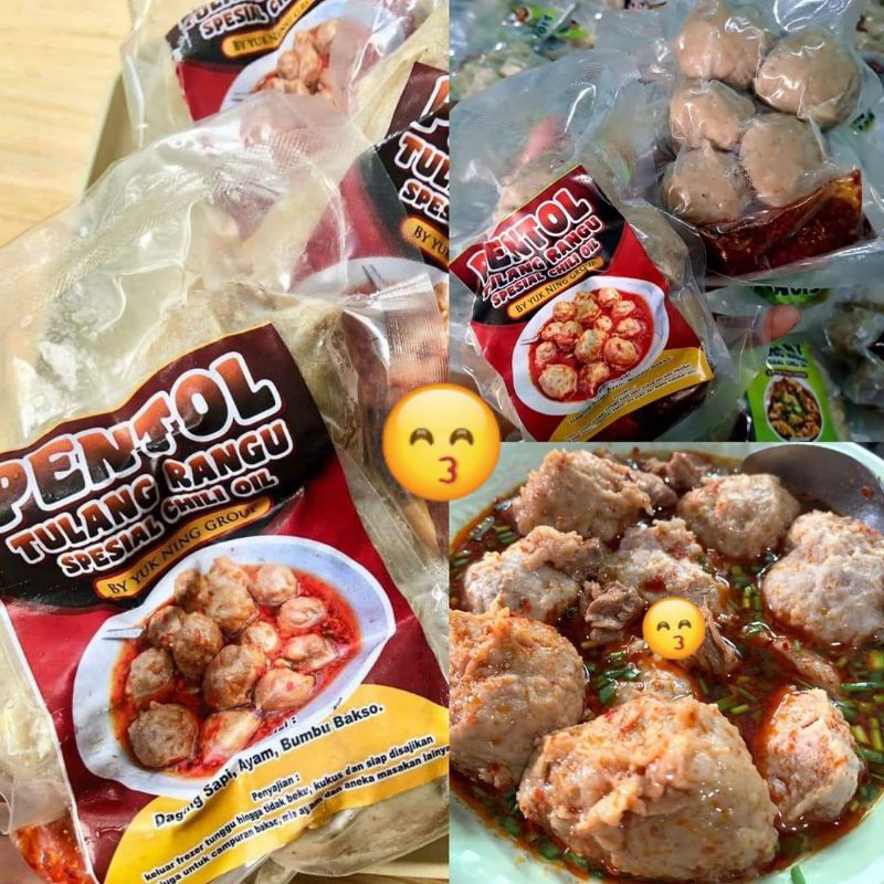 

pentol tulang rangu by yuk ning dengan chili oil