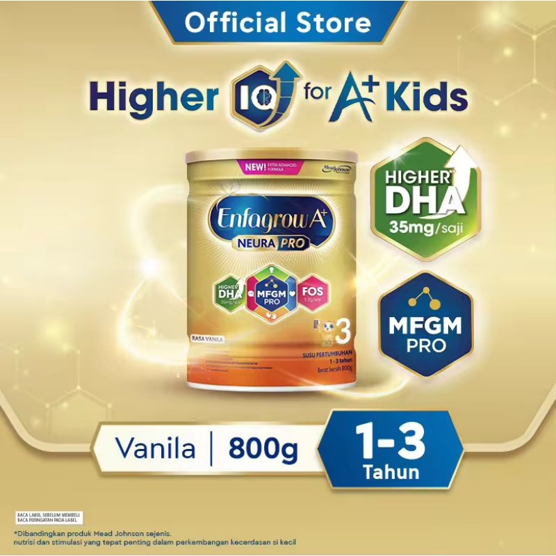 

Enfagrow A+ 3 Susu Formula Anak Usia 1 - 3 Tahun Vanila 800 gr