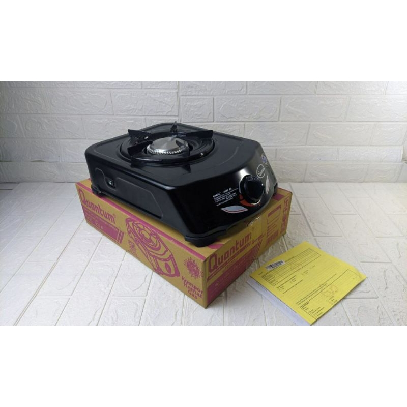 Quantum kompor satu tungku quantum QGC 101R hitam