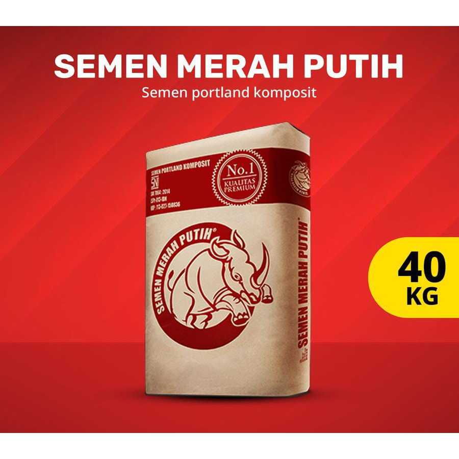 SEMEN MERAH PUTIH / SEMEN PORTLAND KOMPOSIT 40KG