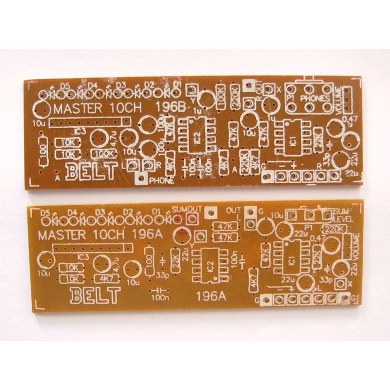 PCB master mixer 10 channel