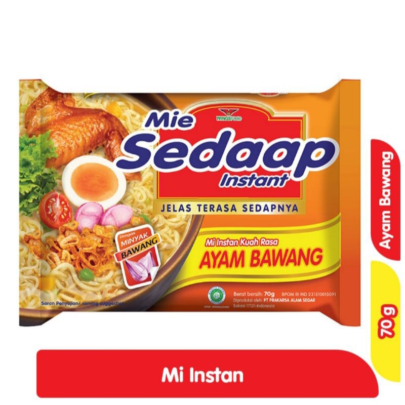 

SEDAAP mie instan ayam bawang 70g