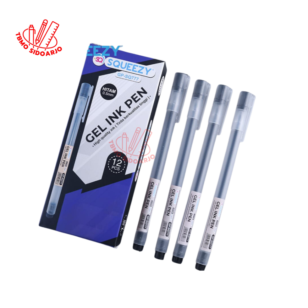 

TBMO ( 1 Pack ) Bolpen / Pulpen Squeezy 0.5mm Gel Pen GP-SQ777