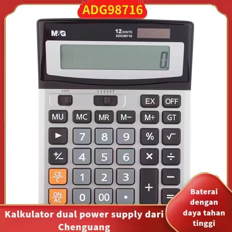 

Kalkulator Chenguang untuk kantor, khusus untuk akuntansi, tenaga surya, untuk pelajar, dengan suara, untuk keuangan universitas, berukuran kecil mudah dibawa, dengan sumber daya ganda