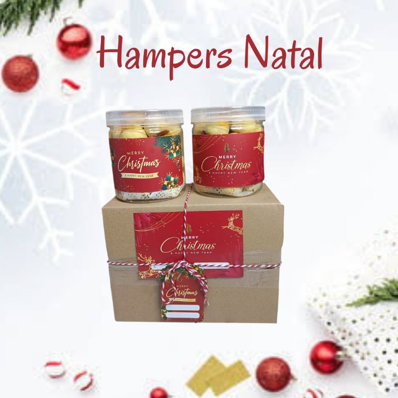 

Hampers Natal / Hampers Cristmas / Parcel Natal isi 2 toples (Toples tabung 600ml)