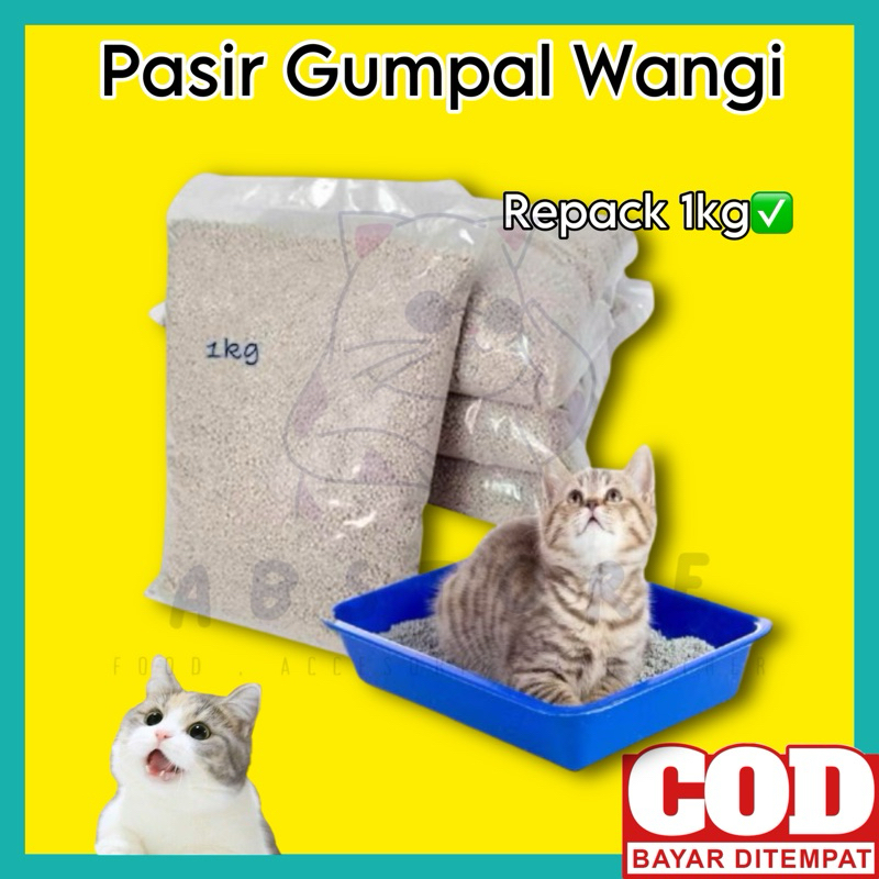 Pasir Gumpal WANGI 1Kg Pasir Wangi Gumpal Pasir Kucing Gumpal Pasir Wangi Kucing Pasir Anjing Pasir 