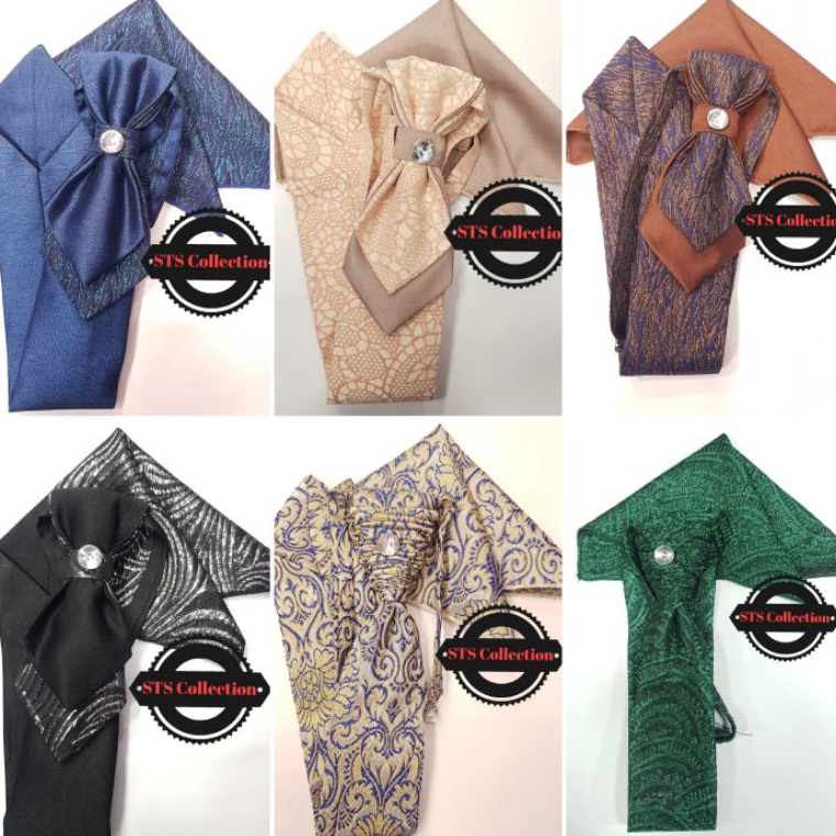 KODE P4S Dasi pengantin  Dasi STS untuk pengantin  Dasi kerut pengantin  pocket dasi panjang pengant