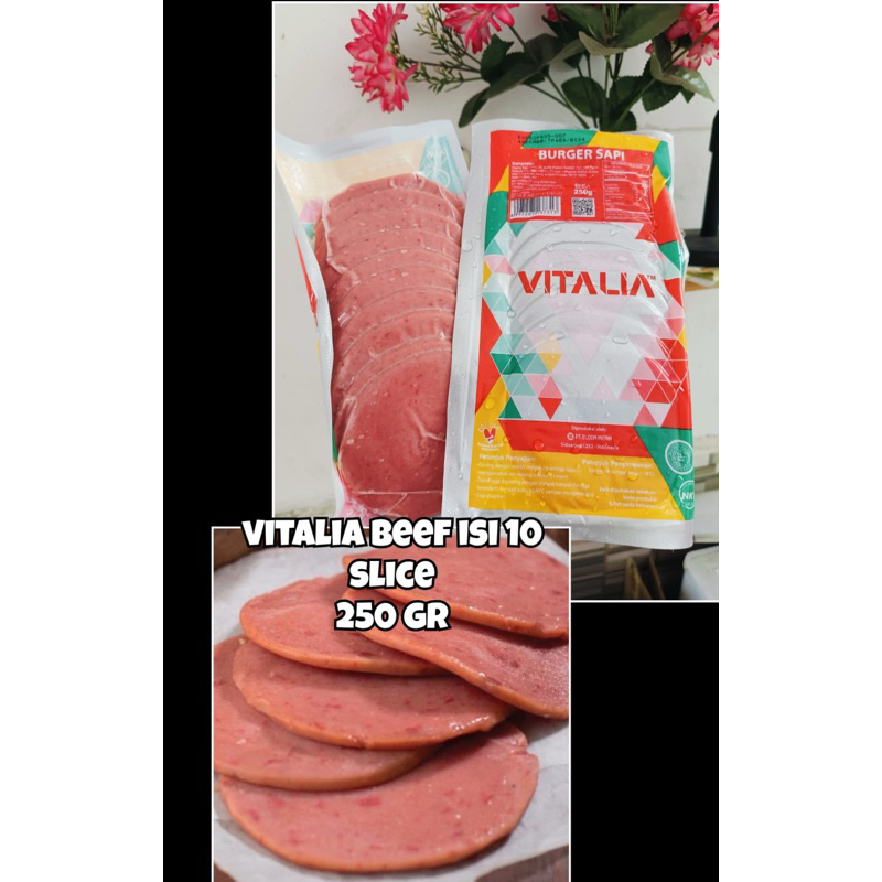 

BEEF BURGER VITALIA 250 GRAM