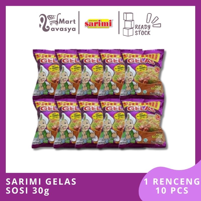 

SARIMI GELAS SOSIS 30g - 1 RENCENG (10PCS) - KOTA BANDUNG - LAVASYA MART