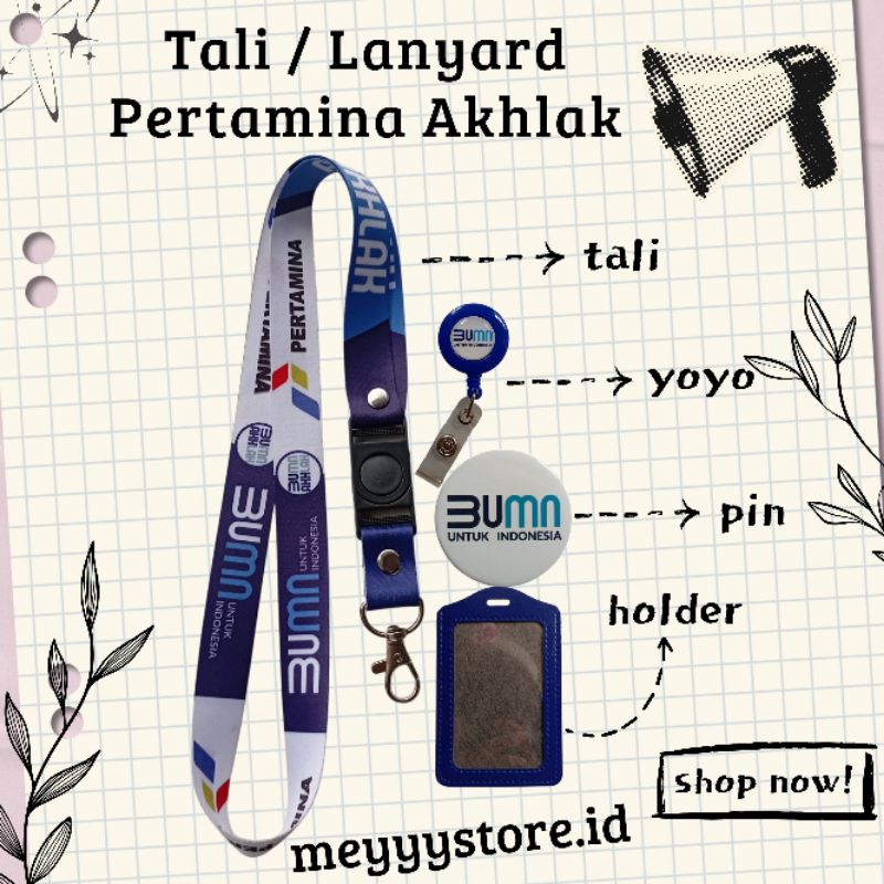

Tali Id Card / Lanyard PERTAMINA AKHLAK BUMN [Stok Melimpah] Termurahhh!!! readyyy