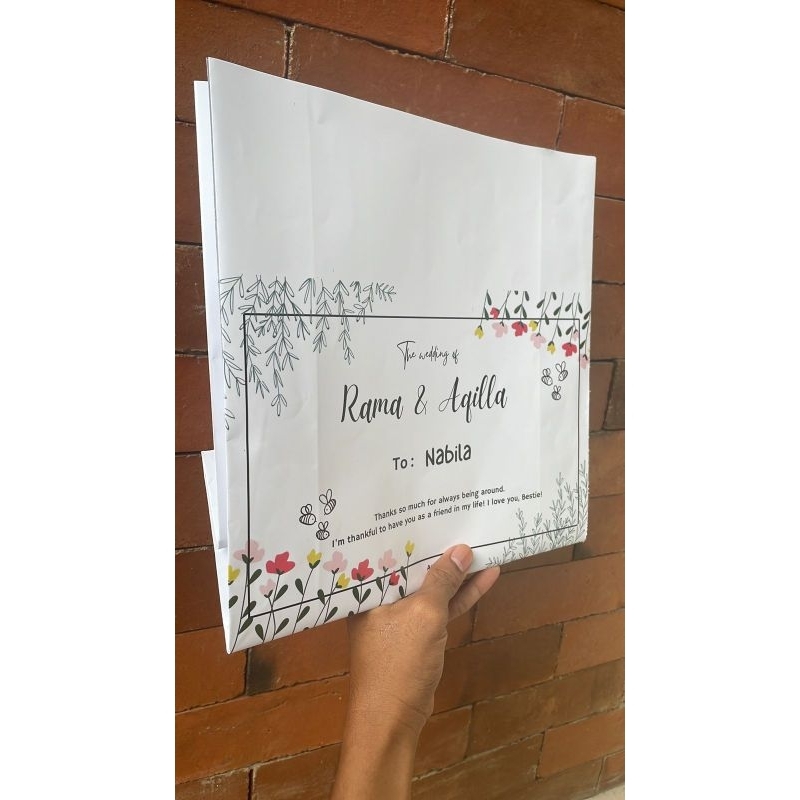 

tas bridesmaid bebas custom dan ukuran