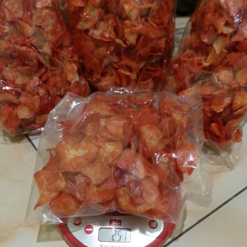 

keripik singkong pedas manis cabe asli 250gr