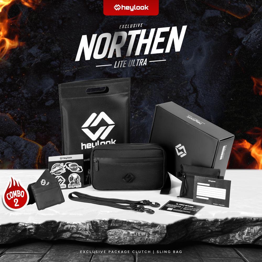 (Exclusive) - Clutch Bag Pria NORTHEN ULTRA LITE Sling Bag Multyfungsi 3 in 1 Hand Bag Cowok Waterpr