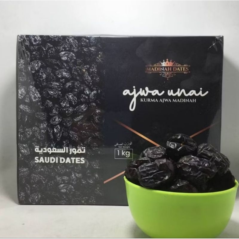 

Kurma Ajwa madinah Unai 1kg