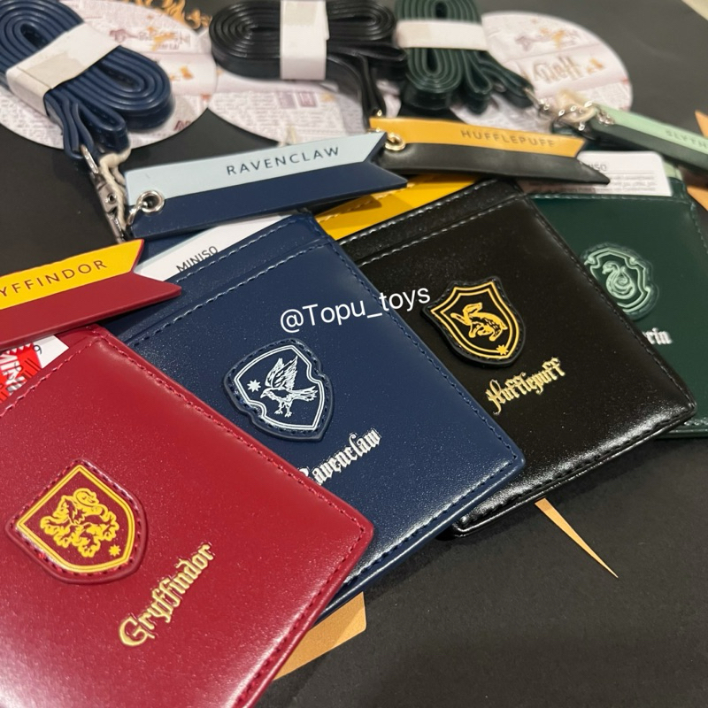 

Harry Potter Card Holder with lanyard Hufflepuff Slytherin Ravenclaw