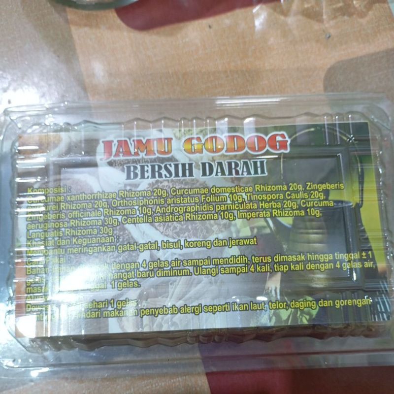 

Jamu Godog Bersih darah