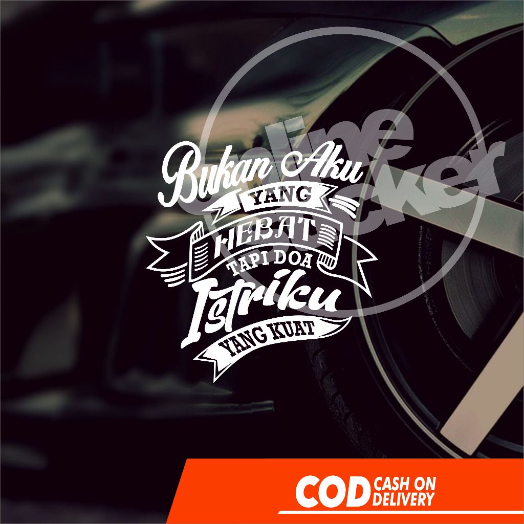 Stiker Doa Istri yang kuat | cutting menyala