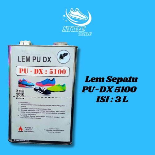 

LEM PU-DX 5100 3 LITER - Lem Press - Lem Bening - Lem Transparan Lem Sepatu Super Kuat Original Lem Sepatu