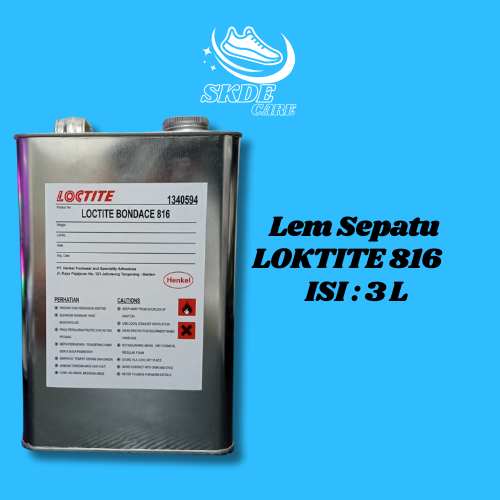 

Lem LOKTITE BONACE 816 Lem Pres Sepatu Super Kuat 3 LITER