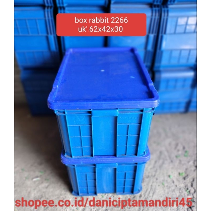 box container rabbit 2266, di lengkapi tutup,  box industri serbaguna,, bekas