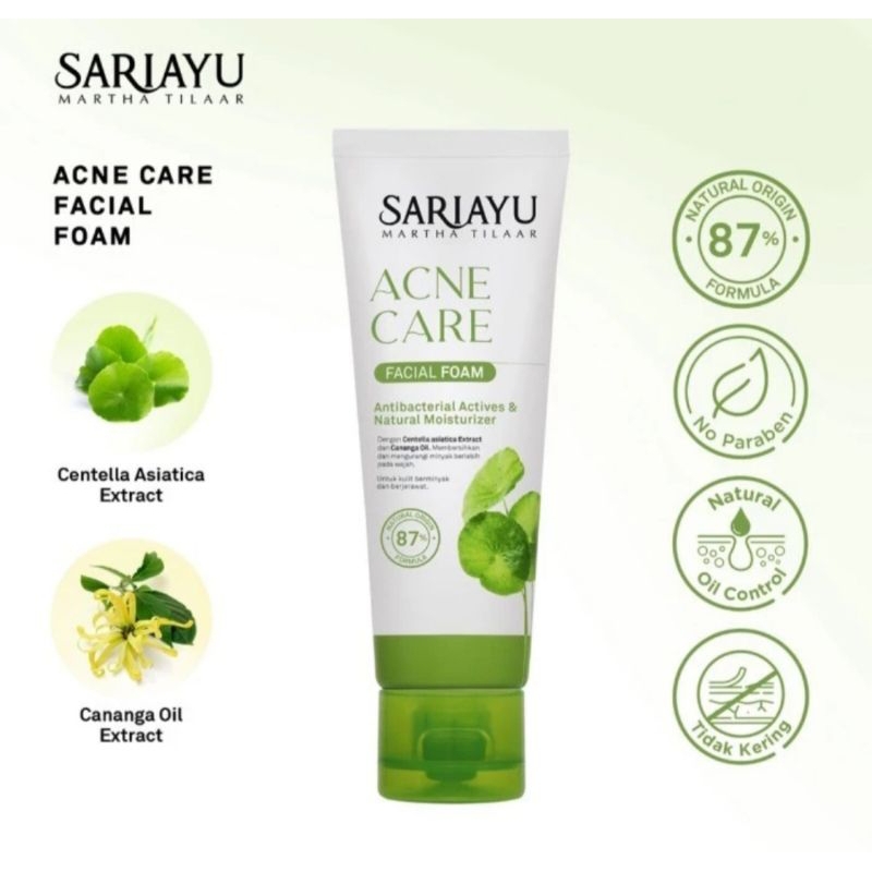 sariayu facial wash foam acne care