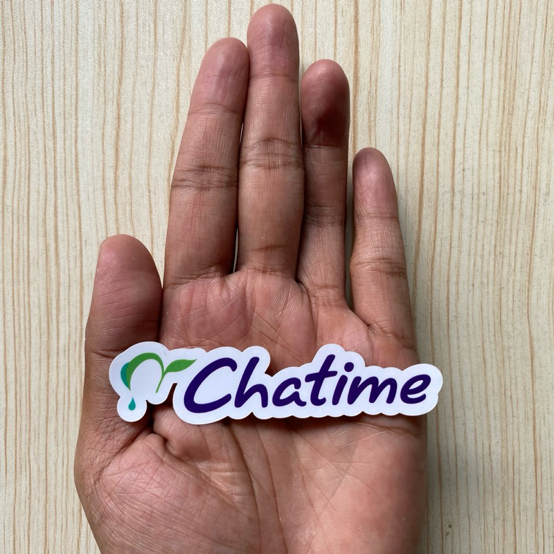 

Stiker laptop tumblr case helm Chatime