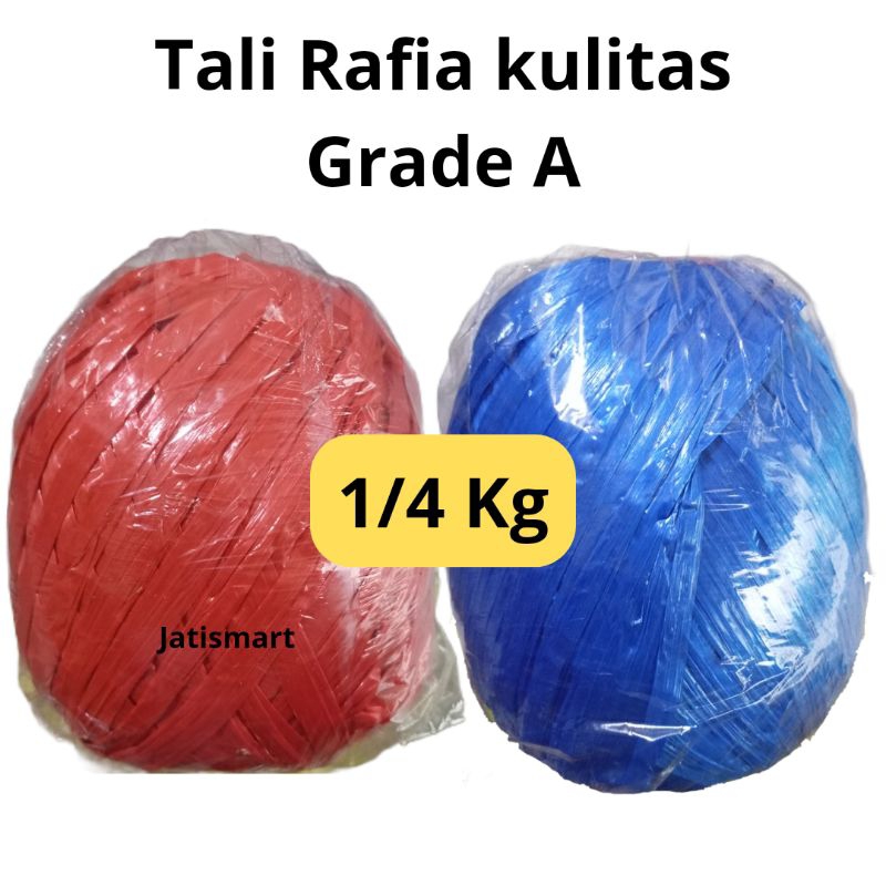 

Tali rafi 1/4 Kg grade A warna warni tali kurir