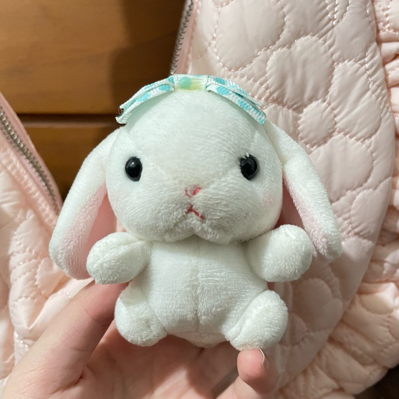 Loppy amuse bunny keychain ganci gantungan kunci amuse loppy pita