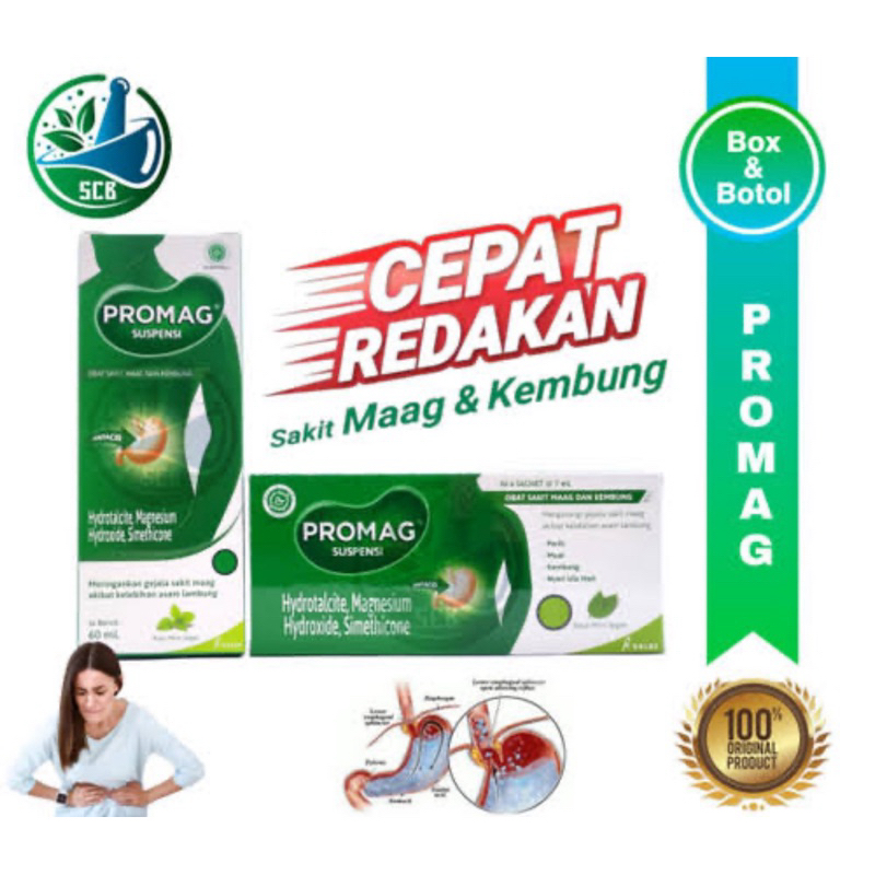 Obat Maag Promag 1Pak@4Kotak@30Tablet