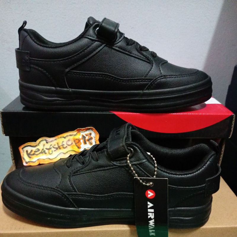 Sepatu Airwalk Bitsy JR kids full black Monoblack Full hitam casual shoes original