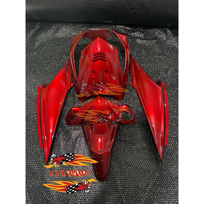 Cover full body halus honda beat karbu 2008-2012 merah candy (cat custom)
