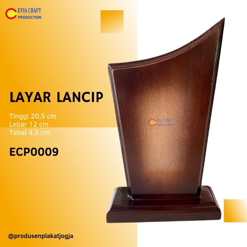 PLAKAT KAYU KOSONGAN LAYAR LANCIP
