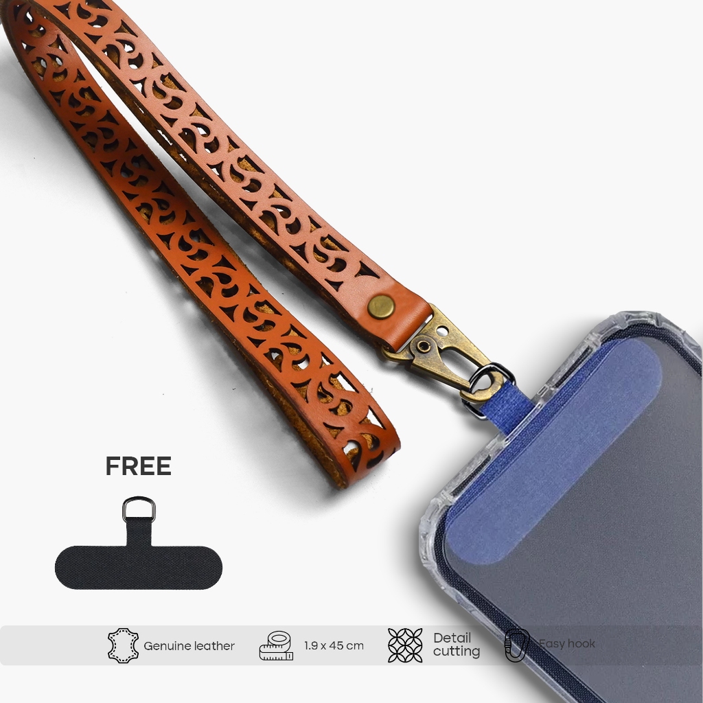 

Gantungan Kulit Asli - Lanyard Leather - Tali Handhphone Kulit Asli