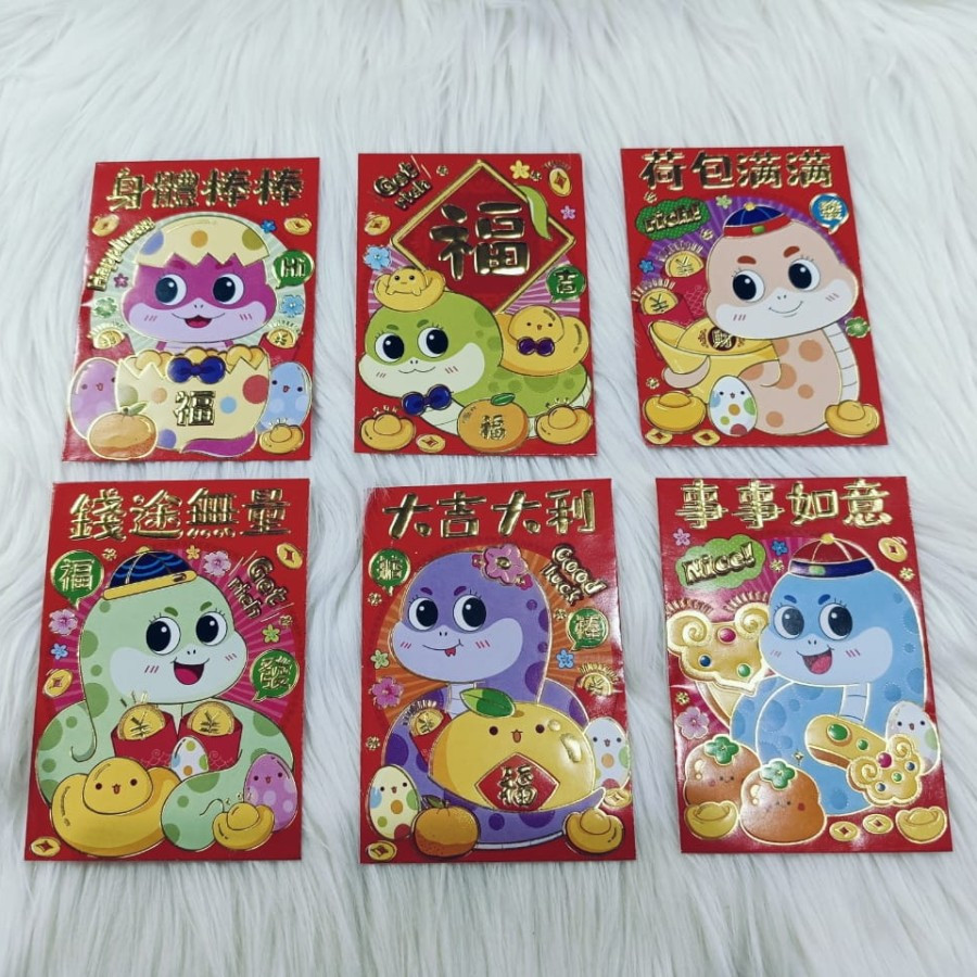 

Angpao Shio Ular 4110 Karakter Unik dan Lucu Isi 6 Tidak Mix Motif