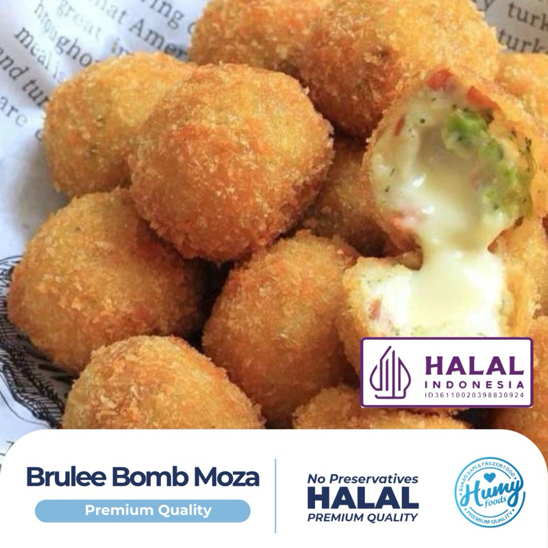 

BRULEE BOMB MOZARELLA (ISI 12) Halal tanpa pengawet