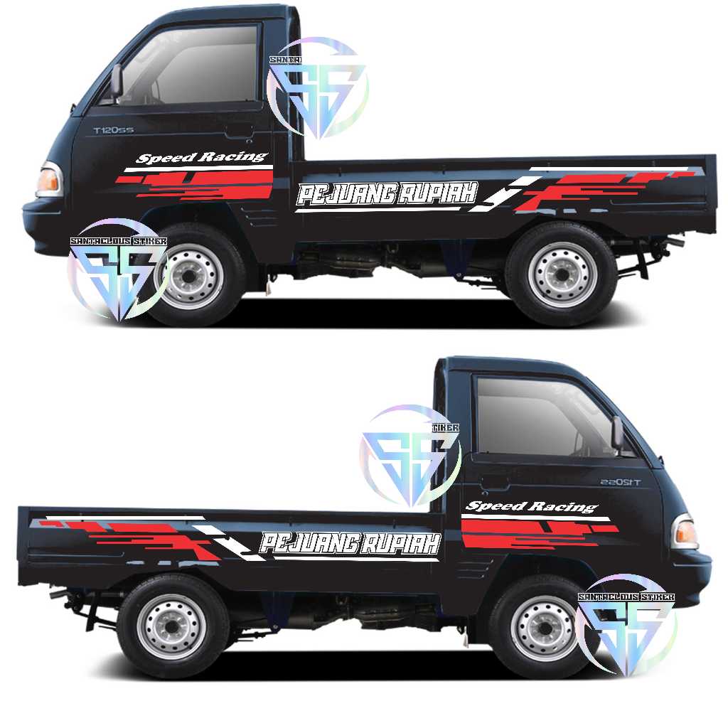 sticker cutting pickup t120ss sticker variasi body samping pickup t120ss cerry futura