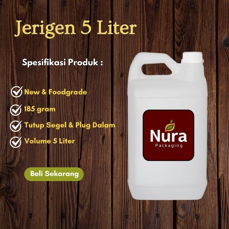 Jerigen Multifungsi 5 Liter (1 bal = 20 Pcs) HDPE Food Grade
