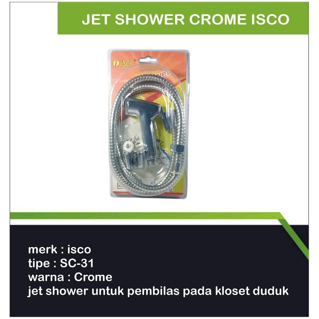 Jet shower crome isco / jet Shower kamar Mandi / Jet Shower