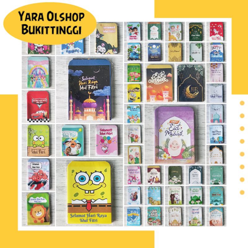 

10 lembar (1pack) Amplop Lebaran Ukuran Mini Terbaru 2025