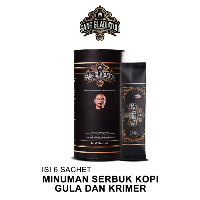 

Kopi Sang Gladiator by Vicky Prasetyo 1 Kaleng Isi 6s Kopi Penambah Stamina Pria Gladiator Coffee