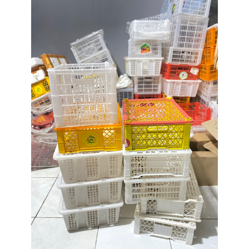 jual keranjang buah bekas besar dan kecil