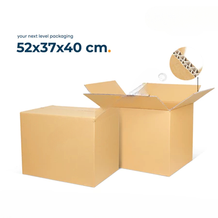 

Kardus Packing Barang Besar 52x37x40 Cm Box Oleh-Oleh Packaging Dus Doublewall Coklat Polos